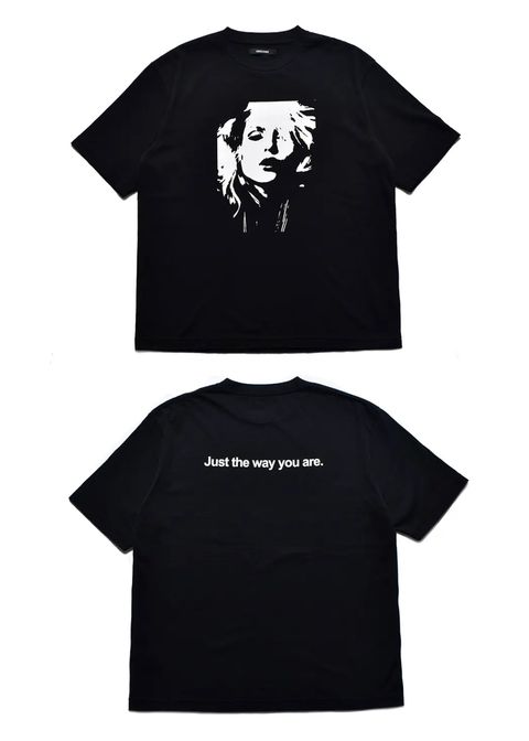 Monochrome Two tone Face Crewneck T-SH  (BLK) / オリジナル プリント Tシャツ