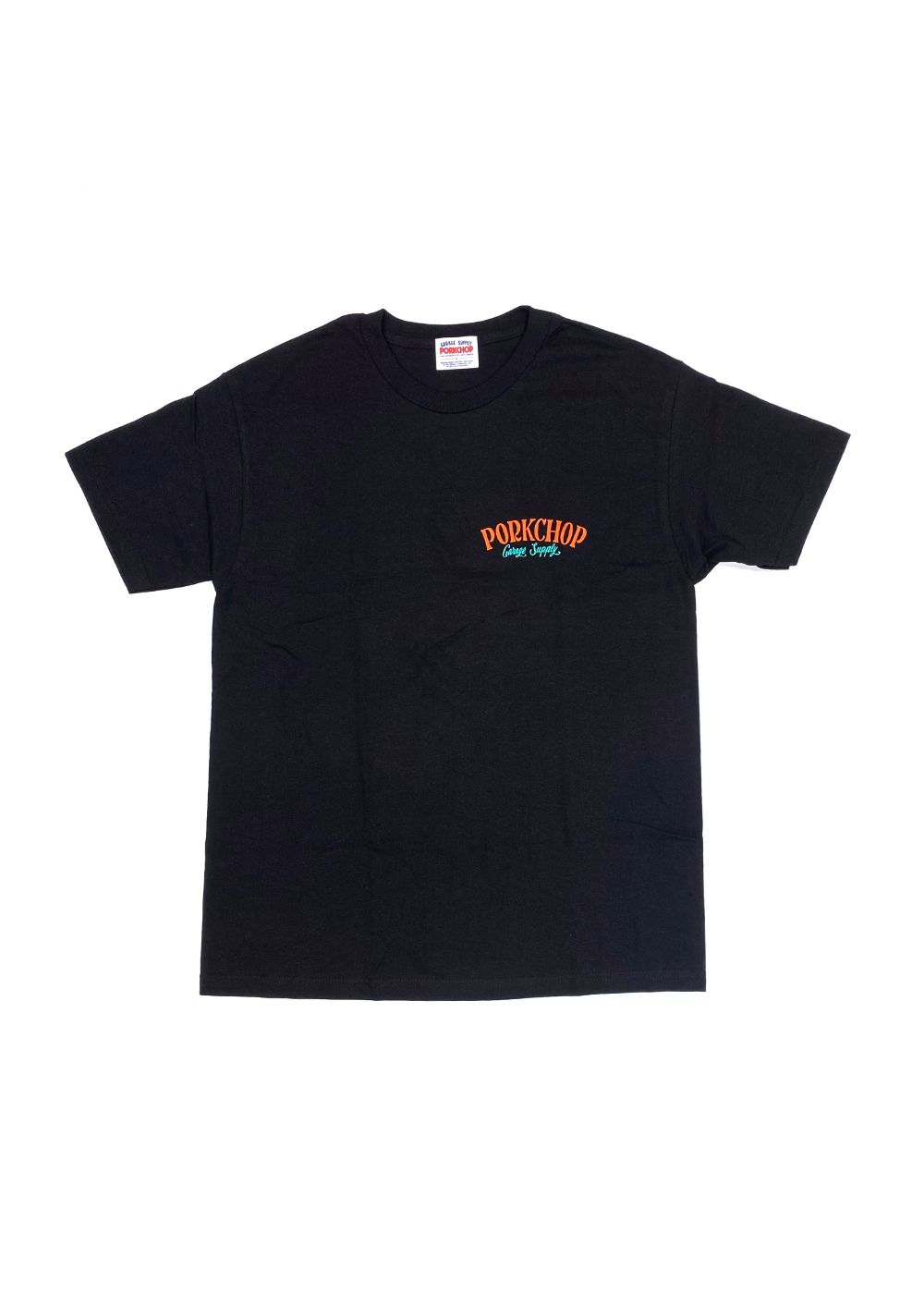 PORK BACK TEE (BLACK) / ポークバック ロゴ Tシャツ