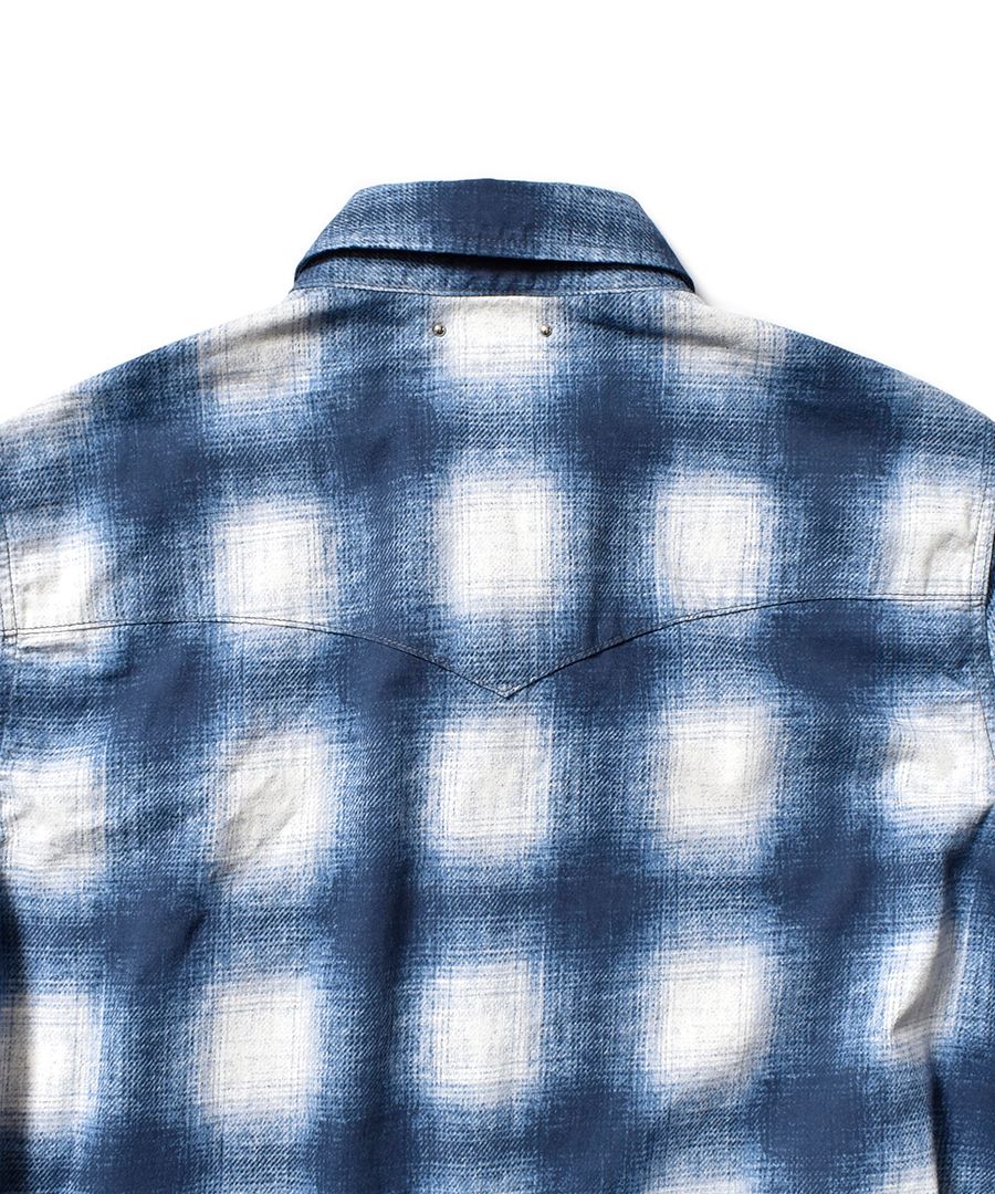 MINEDENIM - Smoky Ombre Check Western SH (BPT) / スモーキー