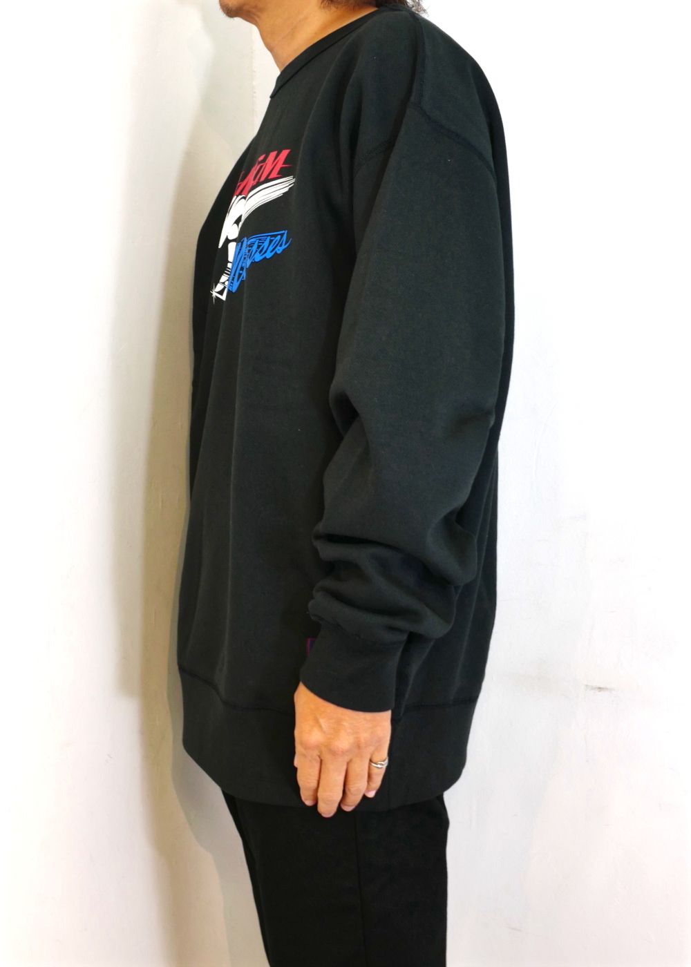 SWEAT CREW WRENCH M (×MASSES) (BLACK) / マシス コラボレーション スウェット