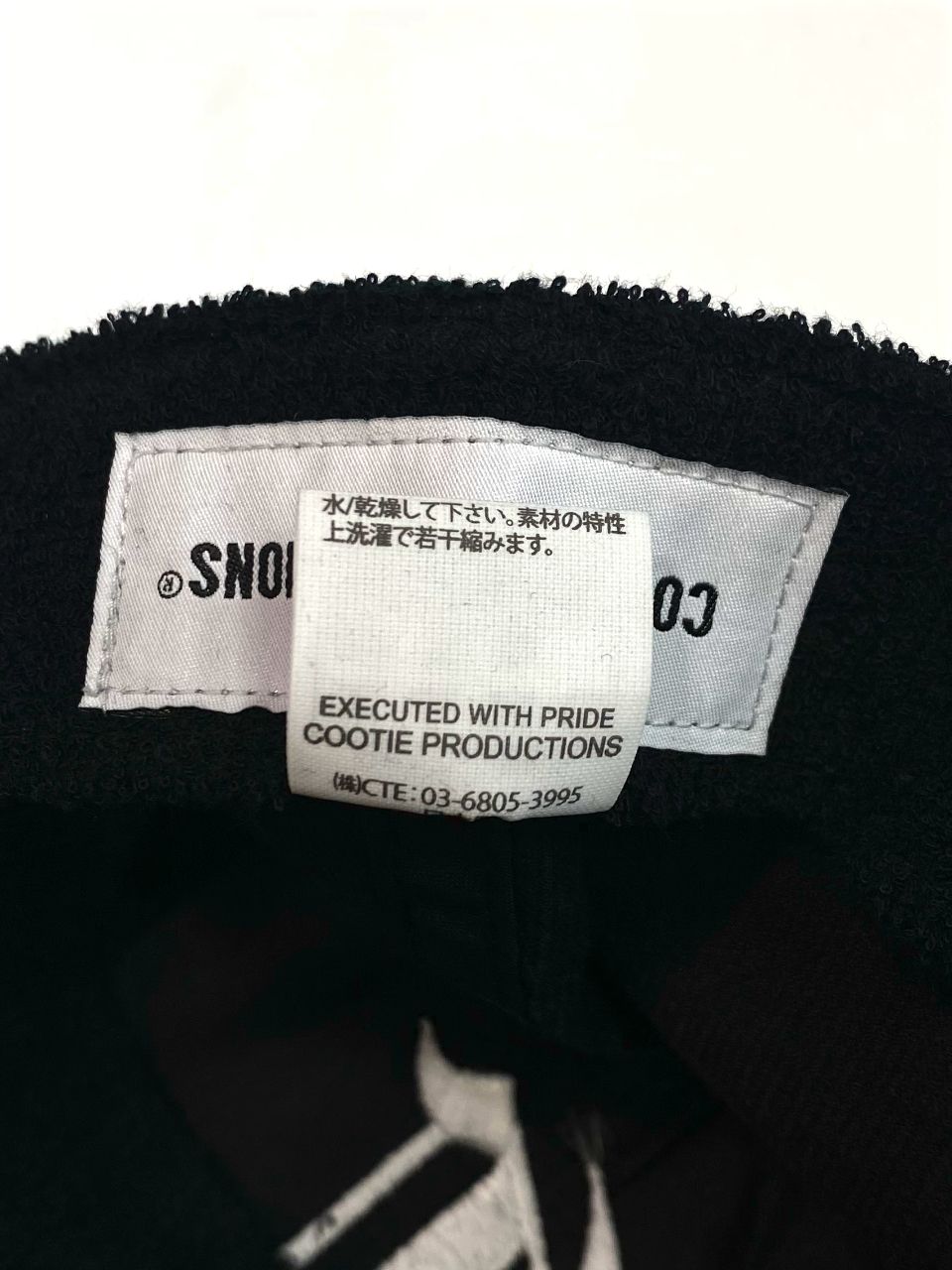COOTIE PRODUCTIONS - Corduroy 6 Panel Cap (BLACK×WHITE