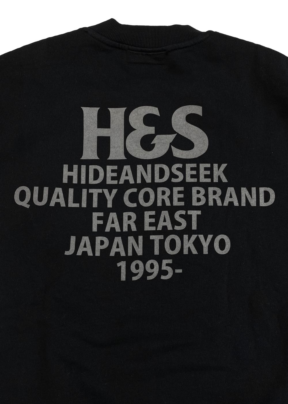 HIDEANDSEEK The H&S Sweat Shirt スウェット HIDE AND SEEK - 【ラスト1点】H&S Sweat Shirt (BLACK