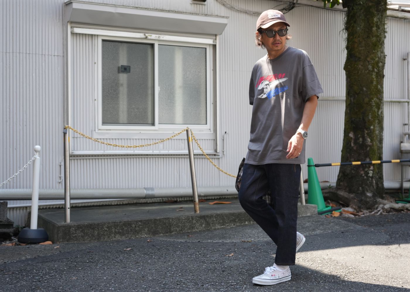 2024 AUTUMN SHIRT STYLE-BEDWIN & THE HEARTBREAKERS / L/S ORG PRINTED NEL SHIRT "RICK"