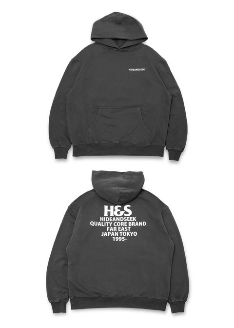 H&S Hooded Sweat Shirt (CHARCOAL GRAY) / セットアップ スウェット パーカー / セットアップ可能