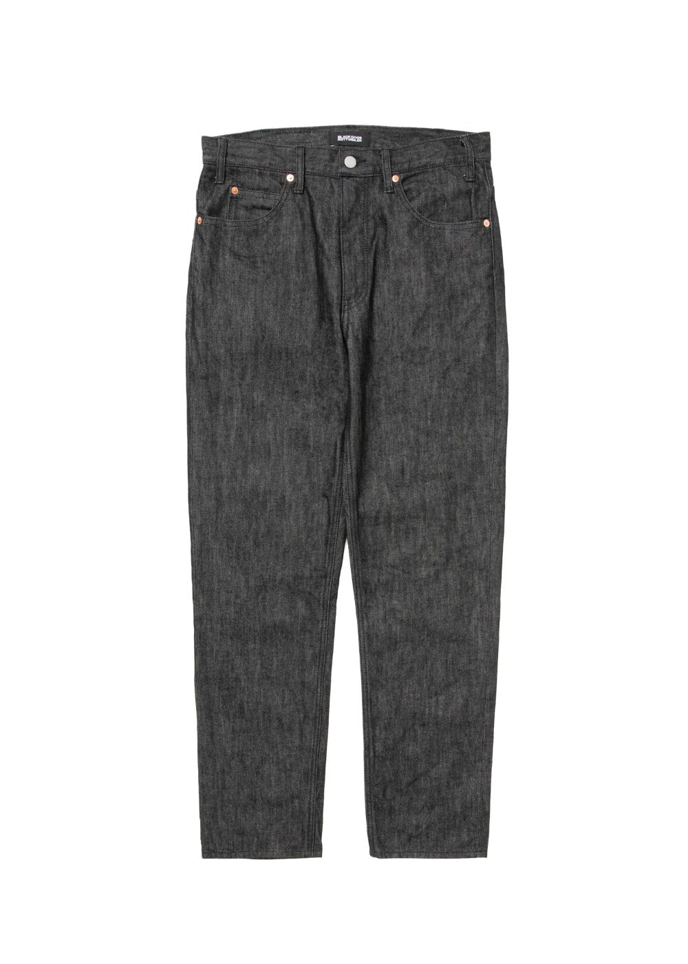R9 05 DENIM PANTS (BLACK) / テーパード デニム パンツ
