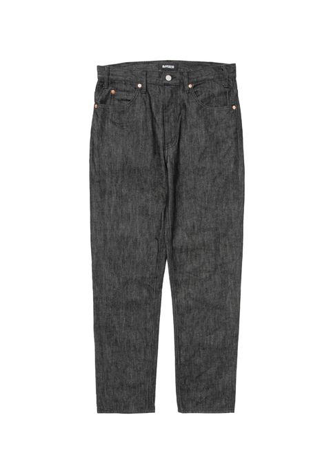R9 05 DENIM PANTS (BLACK) / テーパード デニム パンツ