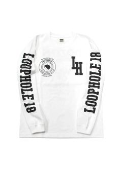LOOPHOLE 18th ANNIVERSARY L/S TEE (WHITE) / ループホール18周年記念 L/S T