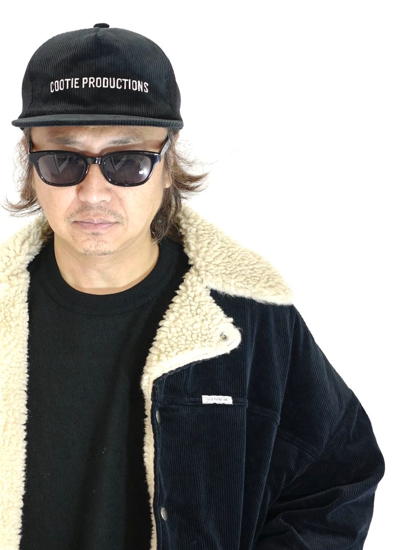 COOTIE PRODUCTIONS - Corduroy 5 Panel Mesh Cap (BLACK 