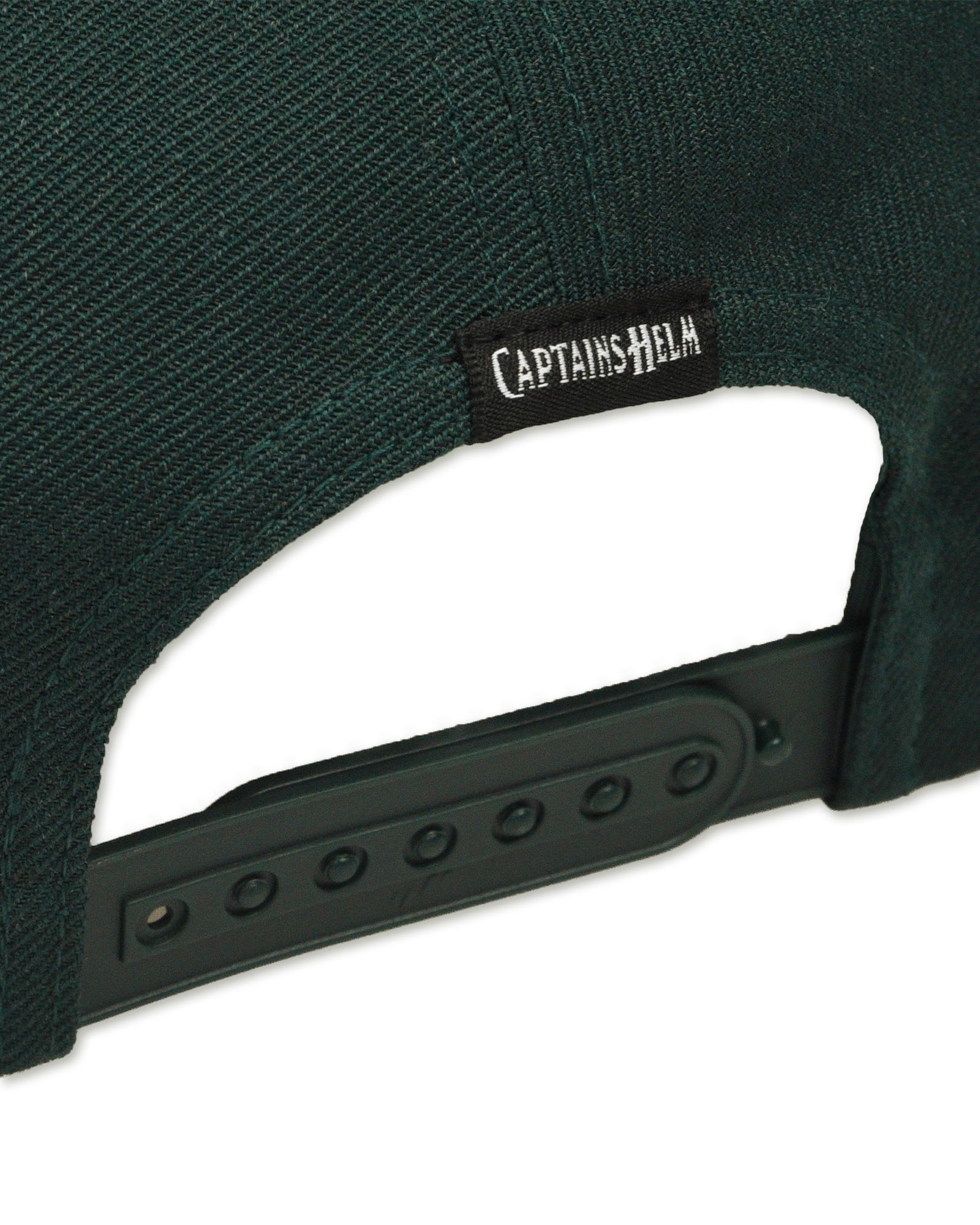 【ラスト1点】LOGO SNAP BACK CAP (GREEN) / ロゴ刺繍 ベースボール キャップ