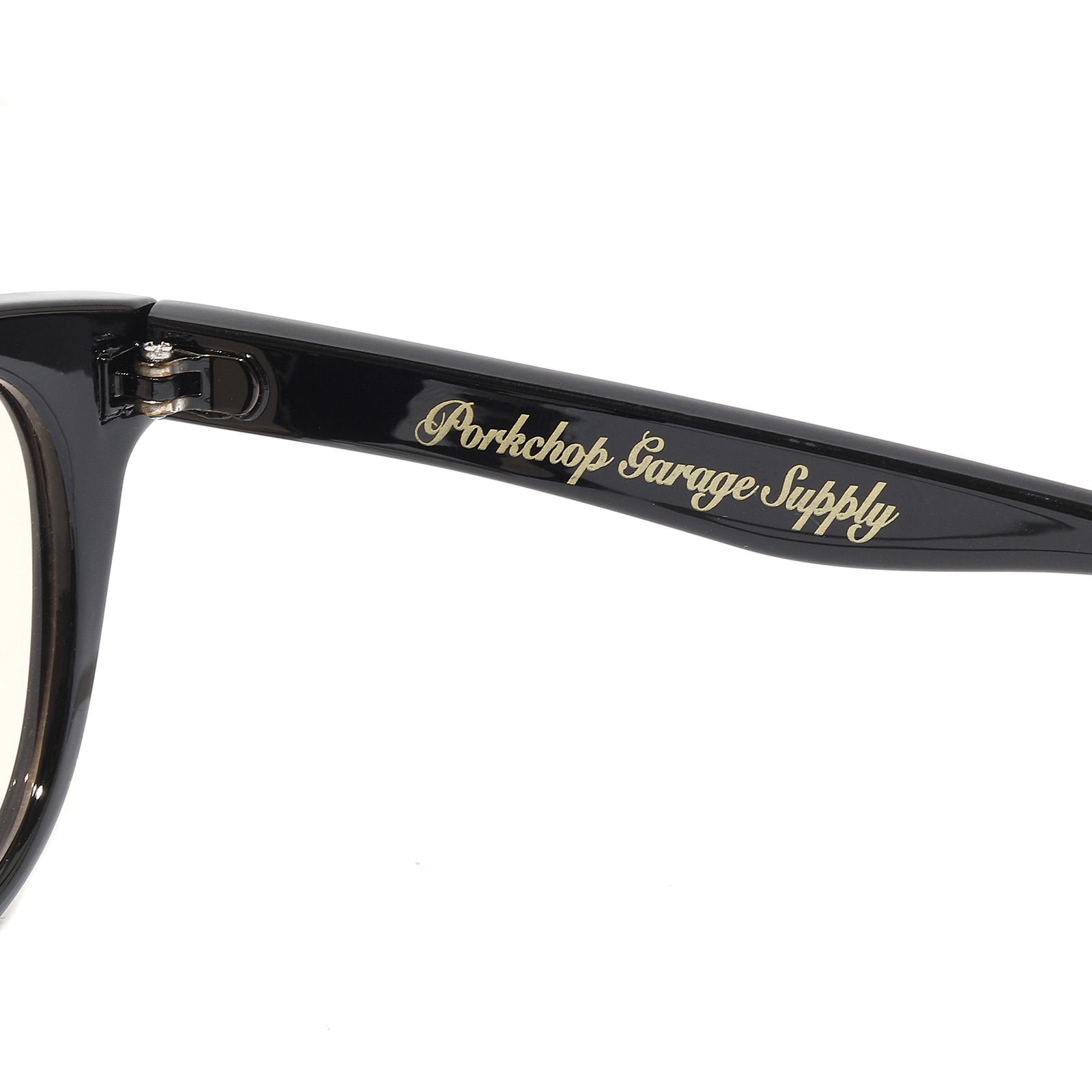 SUNGLASSES Type-01 (BLACK×LIGHT BROWN ) / ウェリントンタイプ サングラス