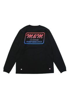 PRINT L/S TEE (BLACK) / ×TAMAGAWA DINER コラボロンT