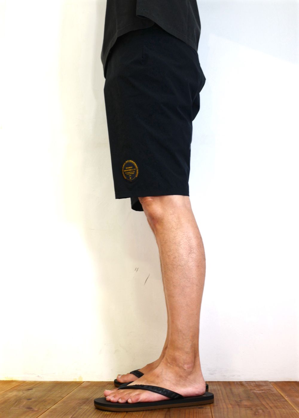 RATSラッツ LOGO SURF SHORTS サーフショーツ 24ss RATS - LOGO SURF SHORT (BLACK) / 水陸両用 ハイブリッド