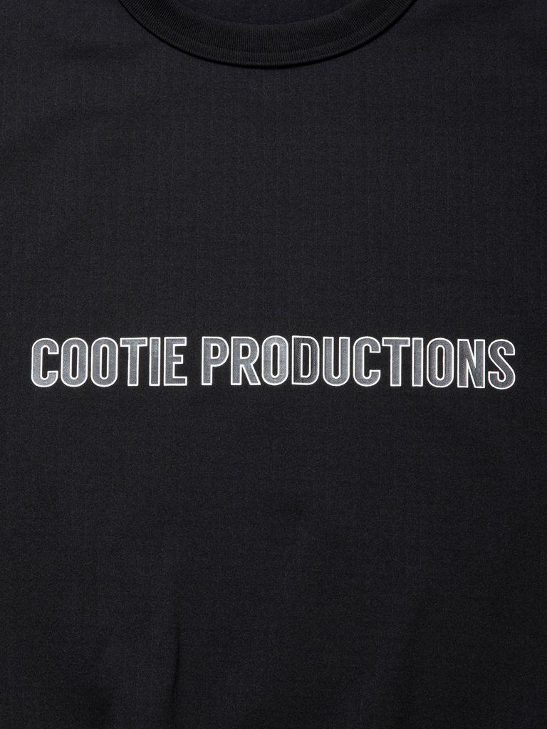 COOTIE PRODUCTIONS - Polyester Ripstop Jersey Crew (BLACK 