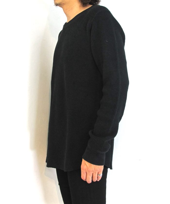 × WACKOMARIA Crew Neck Thermal (BLACK) / ワコマリア コラボサーマルカットソー