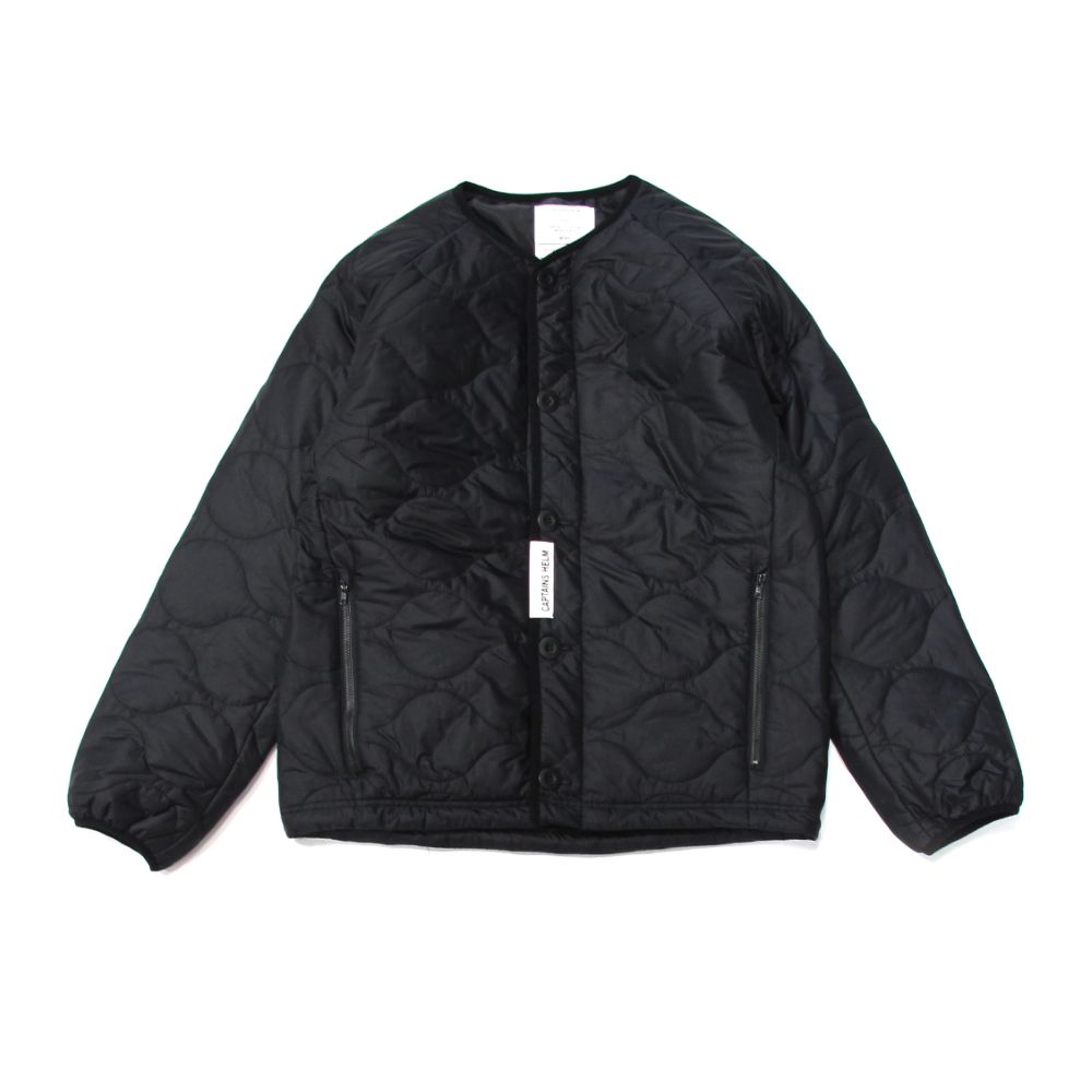 CAPTAINS HELM - HELM-QUILTING LAYER JKT (BLACK) / ノーカラー 