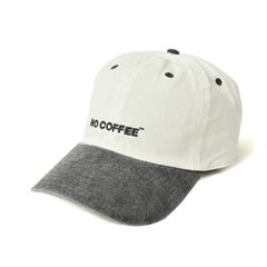 ツートンカラーロゴ刺繍キャップ (WHITE)