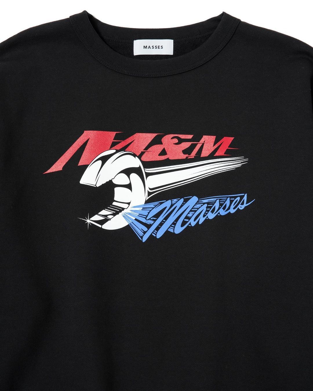 SWEAT CREW WRENCH M (×MASSES) (BLACK) / マシス コラボレーション スウェット