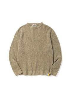 ×EYYA BOUCLE CREW NECK KNIT SWEATER (SAND) / ×エイヤ ブークレ ニット セーター