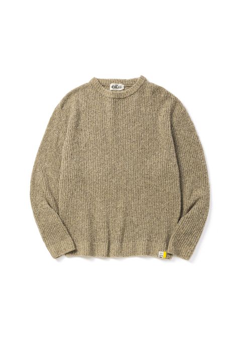×EYYA BOUCLE CREW NECK KNIT SWEATER (SAND) / ×エイヤ ブークレ ニット セーター