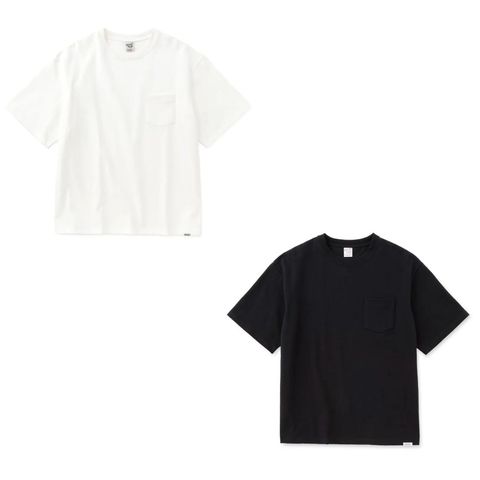 CALEE 新作販売告知 / 肉厚生地を使ったポケTeeは旬のワイドシルエット。