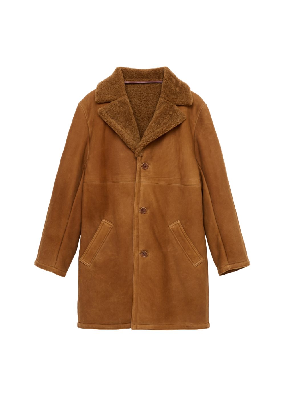 Vegan Mouton Ranch Coat (BROWN) / ビーガン ムートン ランチコート