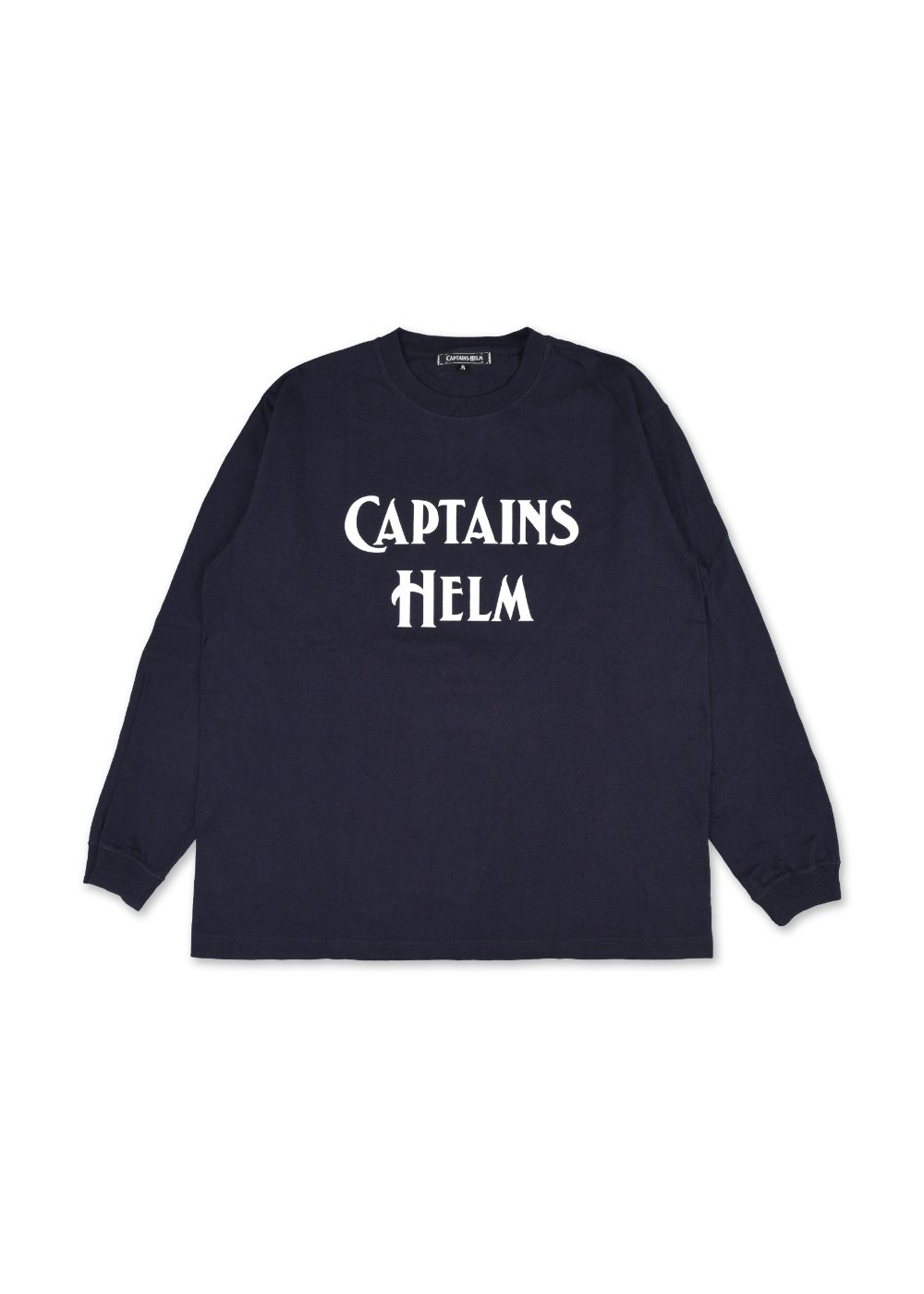 CLASSIC LOGO LS TEE (NAVY) / ロゴ プリント ロンT