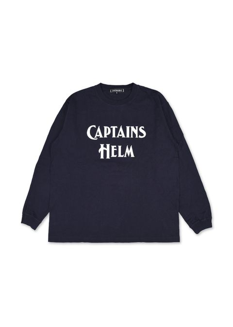 CLASSIC LOGO LS TEE (NAVY) / ロゴ プリント ロンT