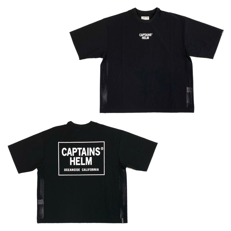 CAPTAINS HELM - DRY STRETCH SURF TEE (BLACK) / ドライストレッチ  