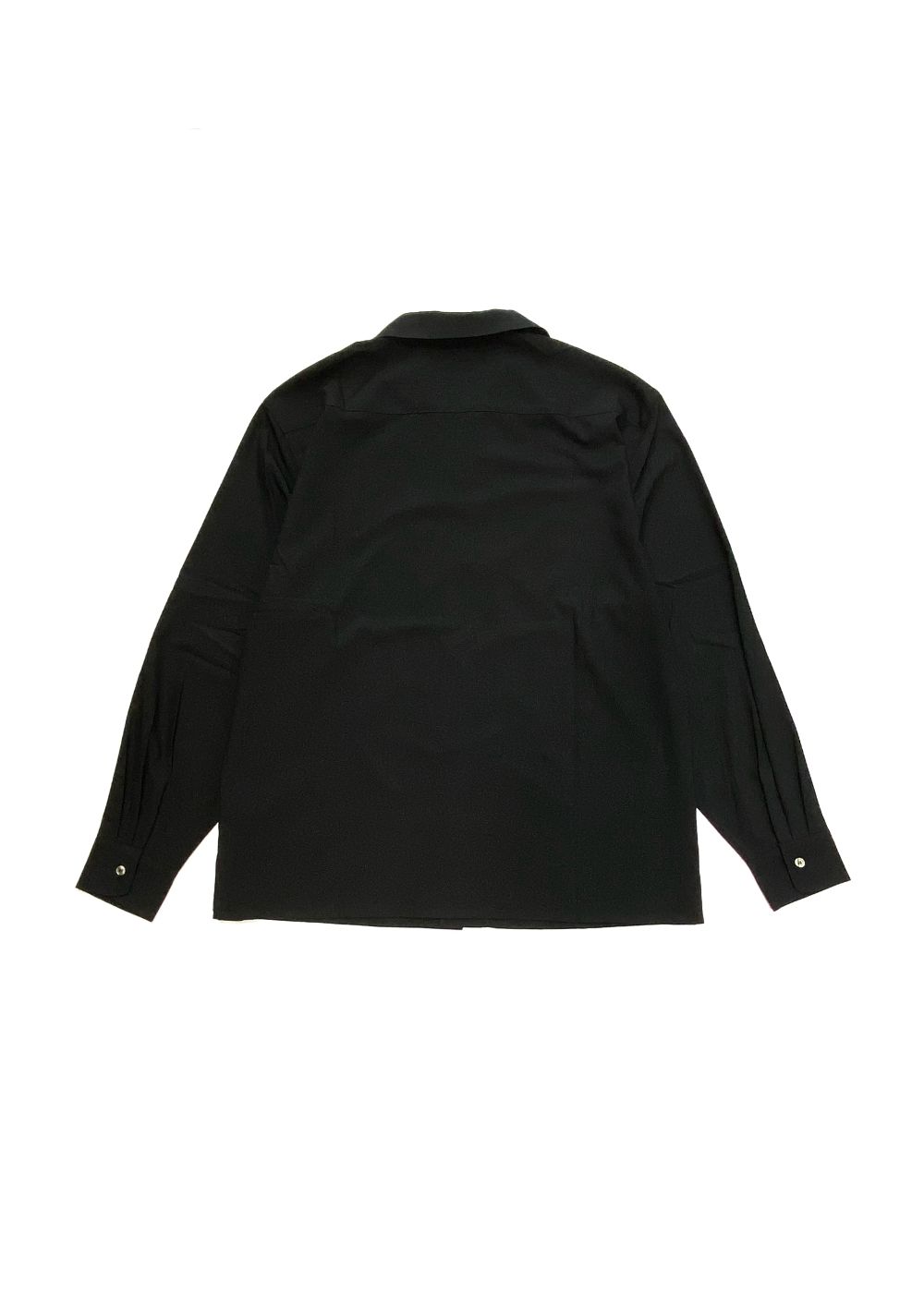 Open Collar L/S Shirt (BLACK) / オリジナル オープンカラー シャツ