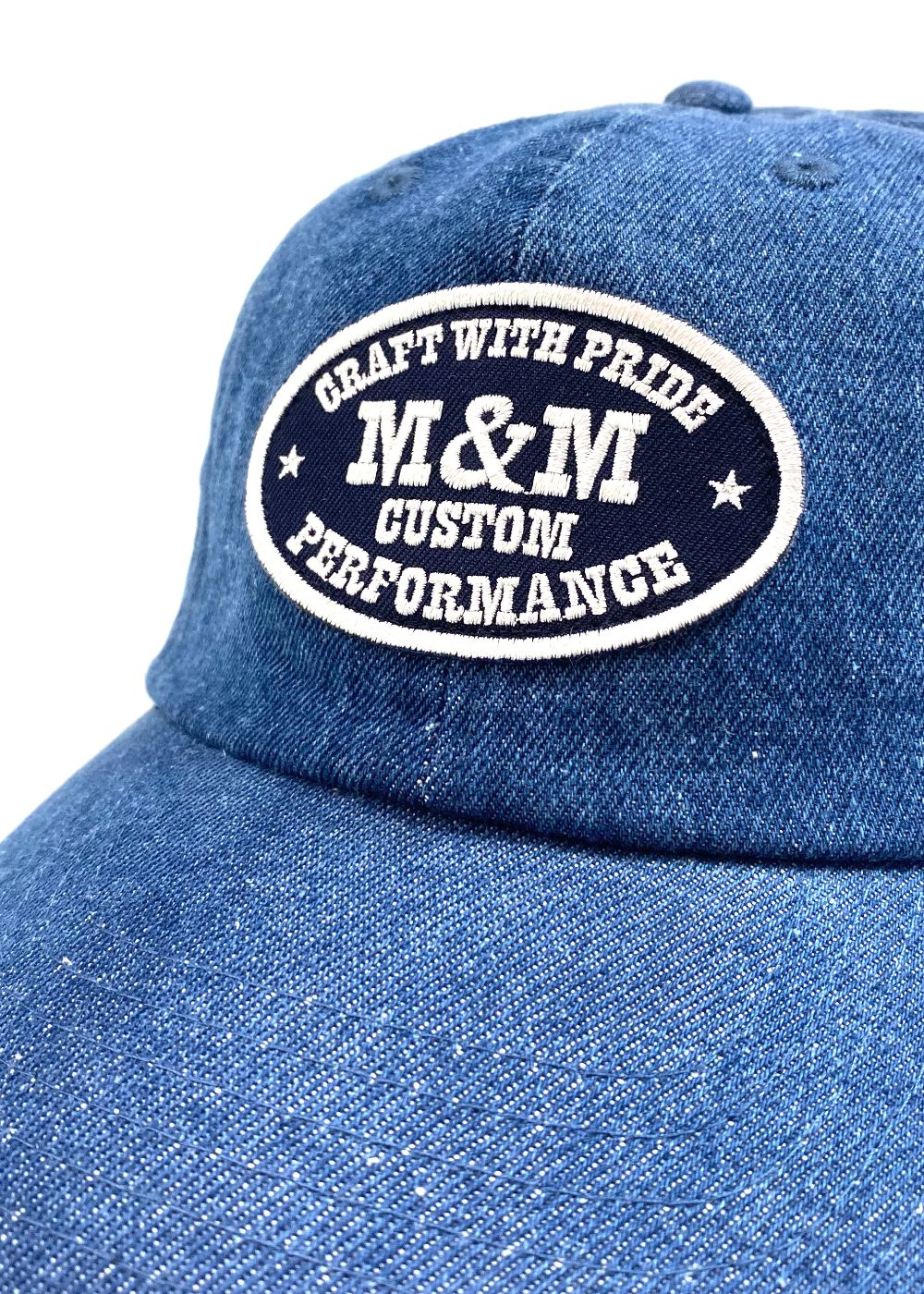 【ラスト1点】DENIM CAP (BLUE) / ワッペン デニム キャップ