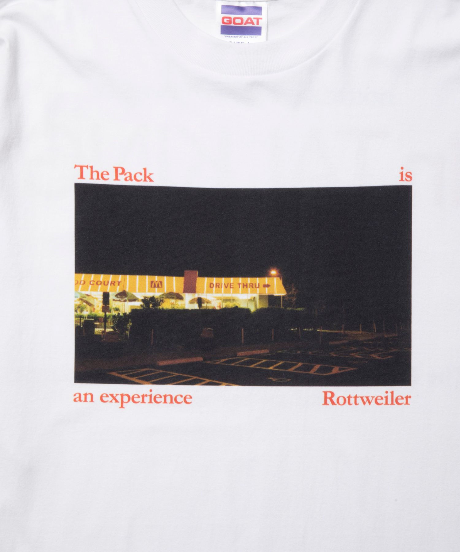 CAL NIGHT LS PHOTO TEE (WHITE) / フォト プリント Tシャツ