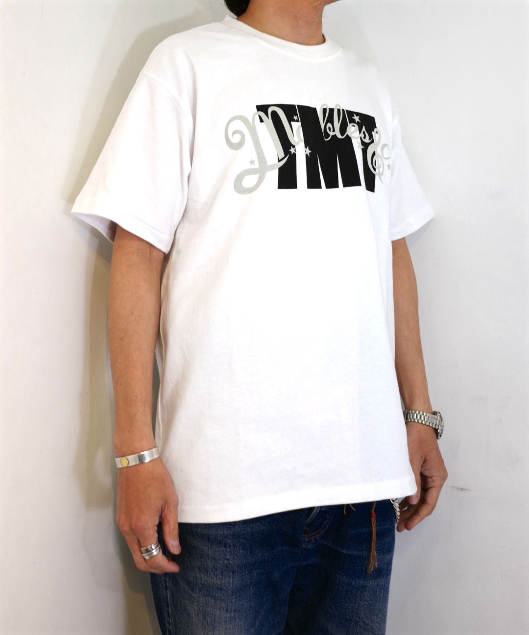 Marbles - TMT×MARBLES S/S TEE (TMT NEO-LOGO) (WHITE) / ティーエム