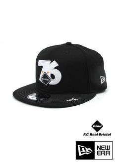 ×F.C.Real Bristol×NEWERA 76 CAP (BLACK) / F.C.Real Bristol & ニューエラ コラボ76キャップ