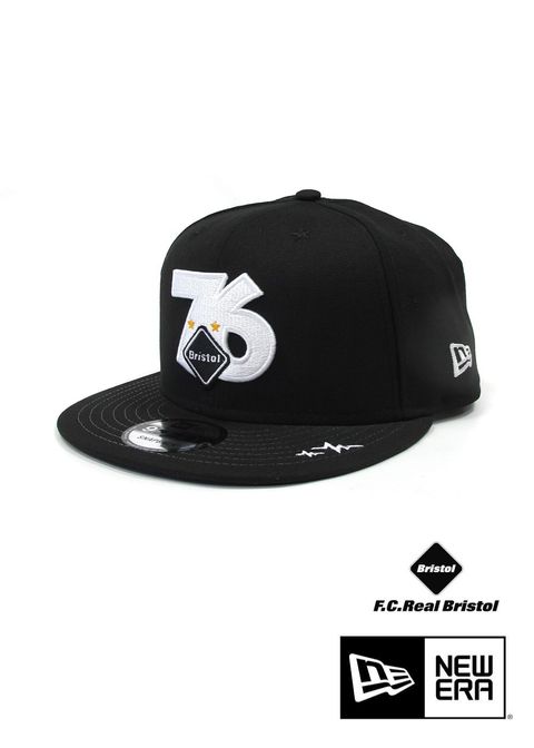 ×F.C.Real Bristol×NEWERA 76 CAP (BLACK) / F.C.Real Bristol & ニューエラ コラボ76キャップ