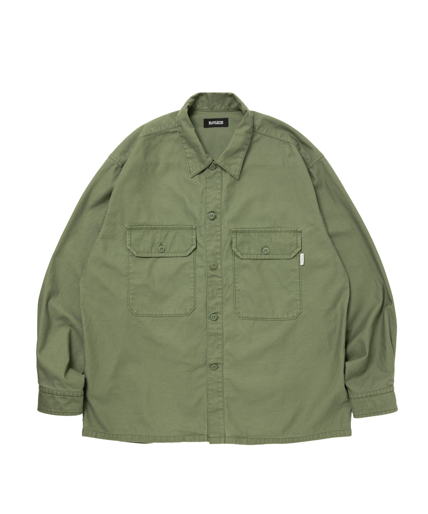 R9 M.I.L SHIRT (OLIVE) / ミリタリー シャツ