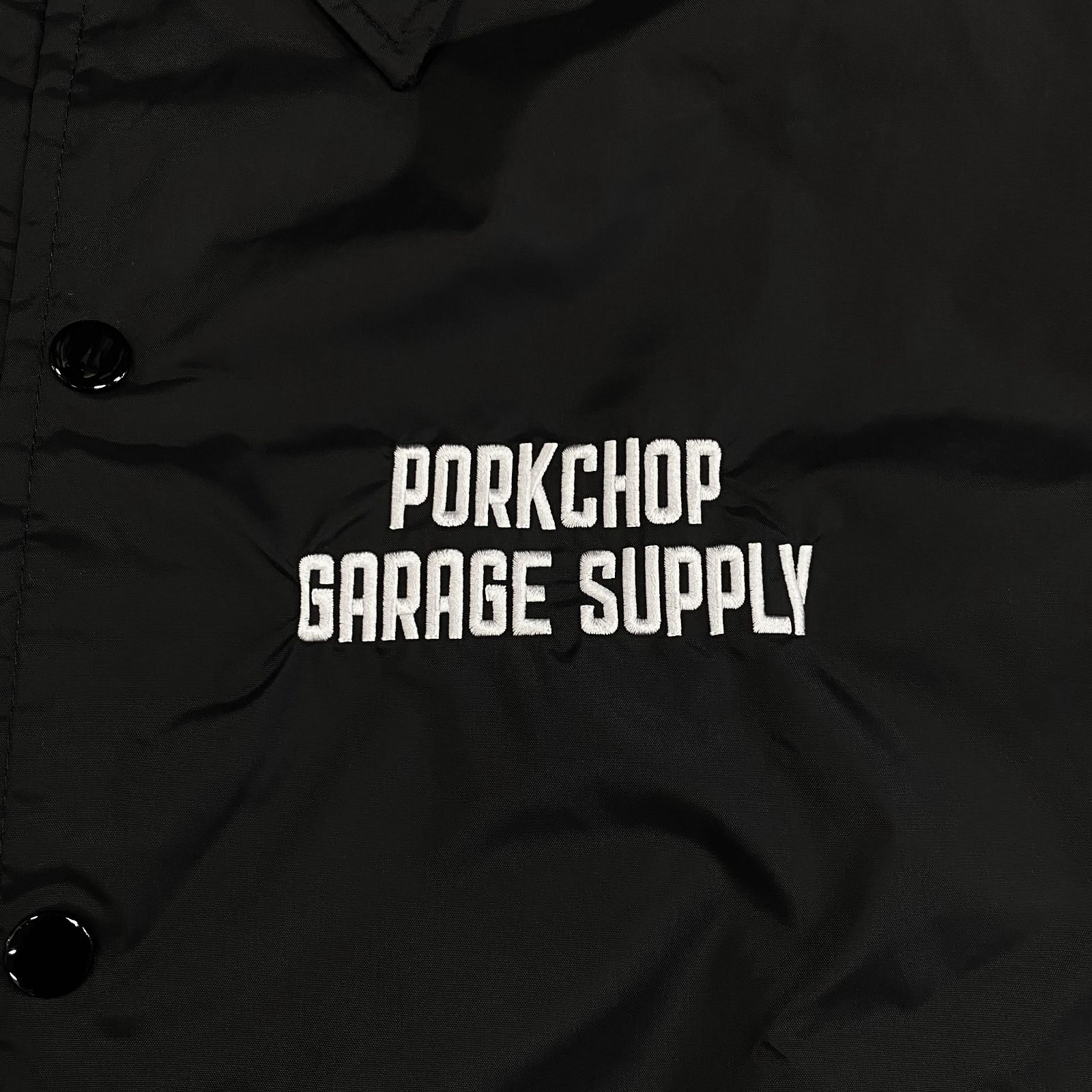 PORKCHOP GARAGE SUPPLY - BAR&SHIELD COACH JKT (BLACK) / バー