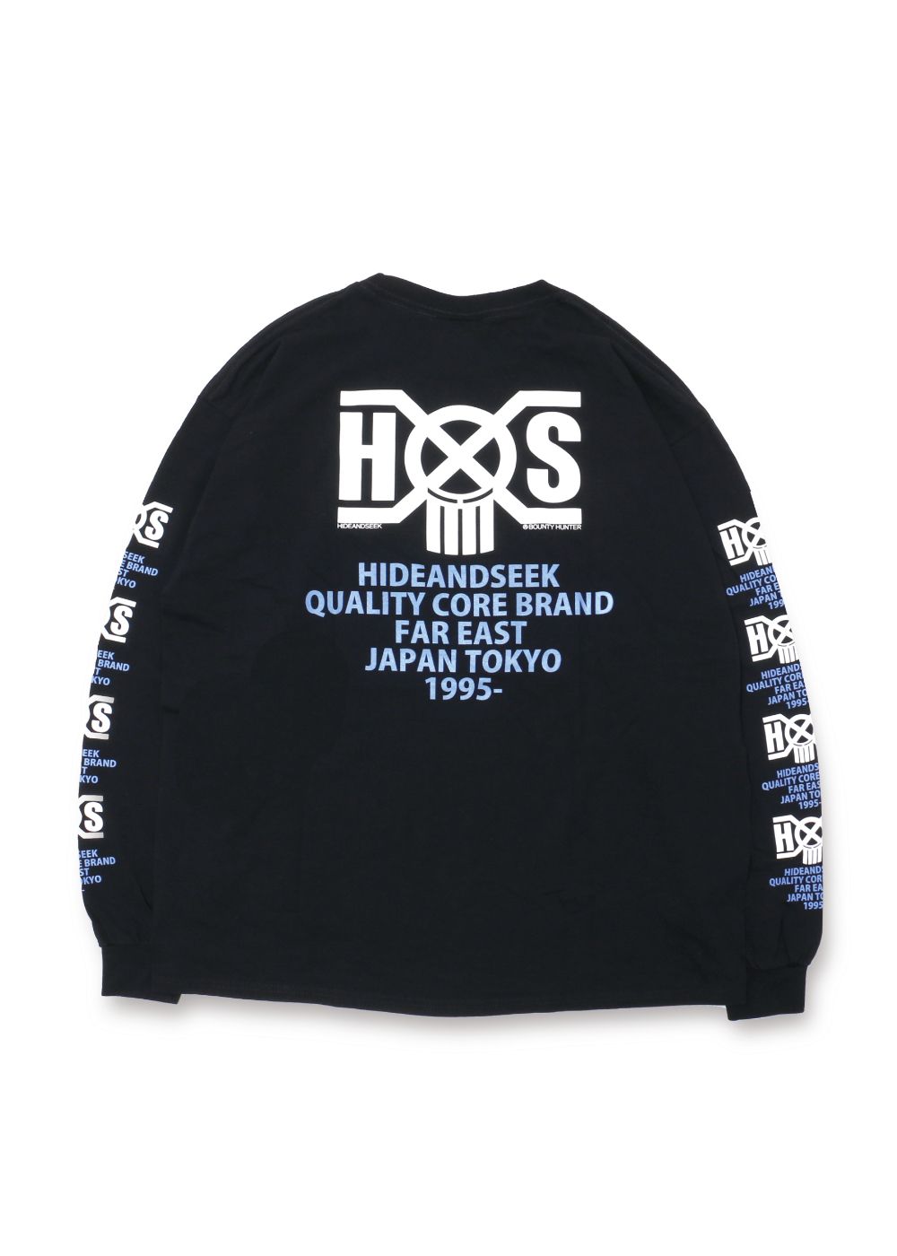 HIDE AND SEEK - HS×BH L/S TEE (BLACK) / バウンティーハンター コラボ ロングスリーブTシャツ |  LOOPHOLE