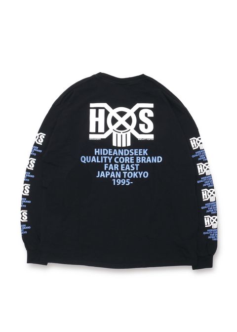 HS×BH L/S TEE (BLACK) / バウンティーハンター コラボ ロングスリーブTシャツ