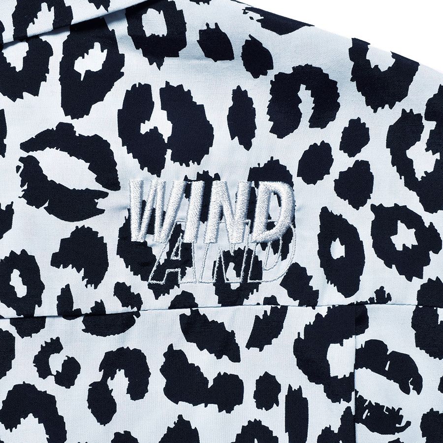 ×WDS Lips Leopard Print Open Collar SH (LGR) / ウィンダンシー コラボ レオパードリップ シャツ / セットアップ可能