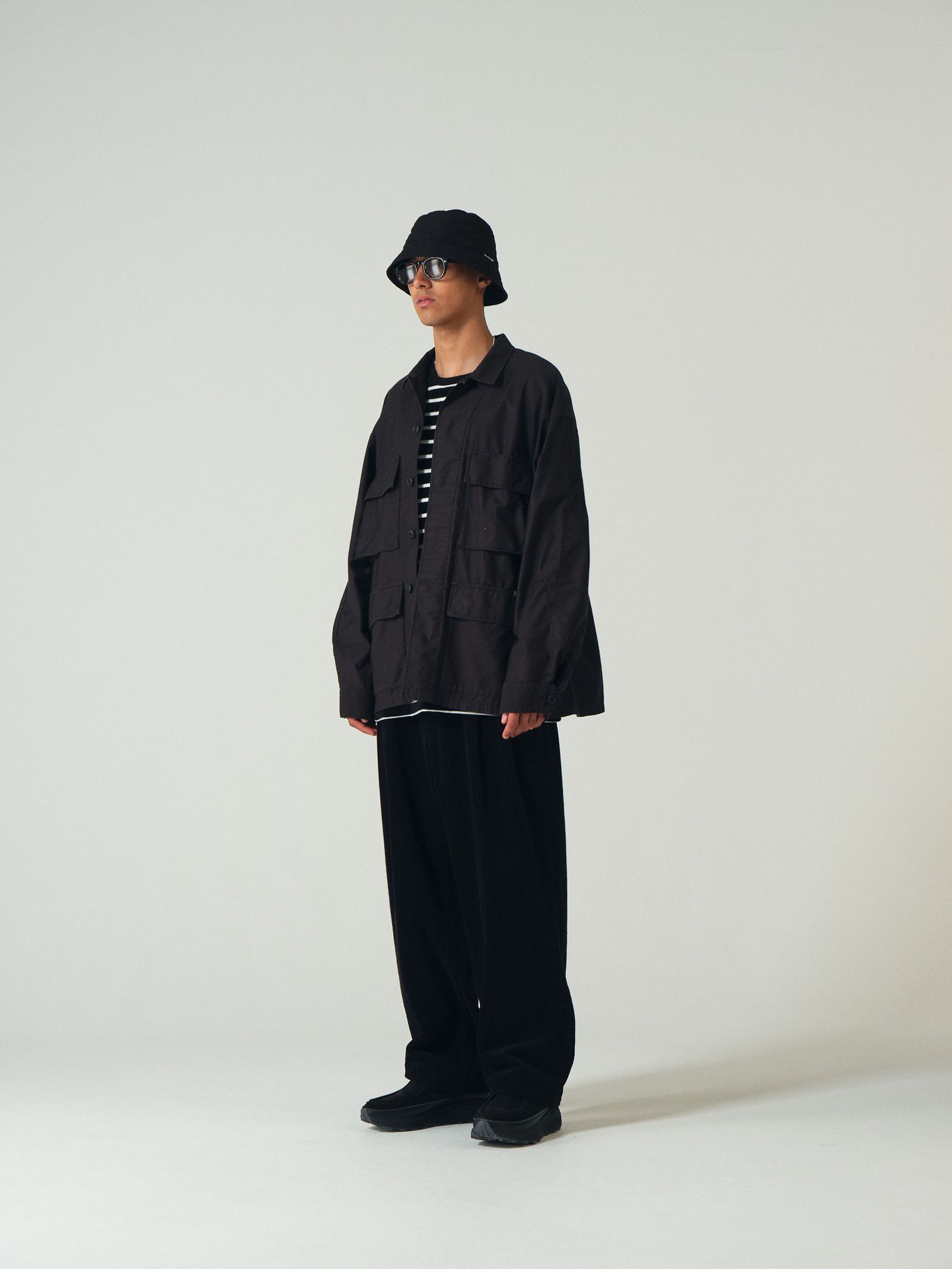 COOTIE PRODUCTIONS - 【ラスト1点】BACK SATIN BDU JACKET (BLACK