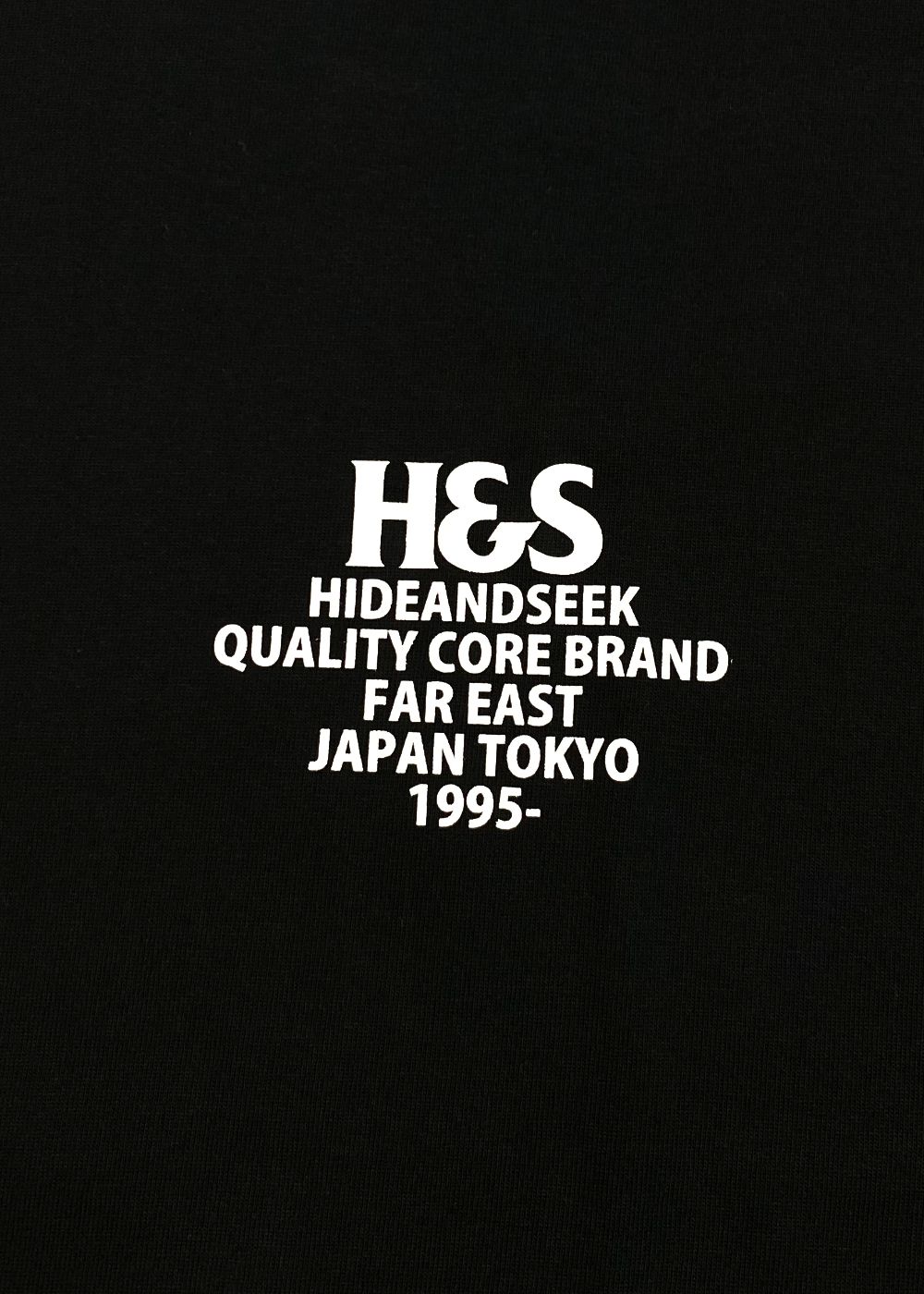 H&S Logo S/S Tee (BigSilhouette) (BLACK) / ヘビーオンス ワイド Tシャツ