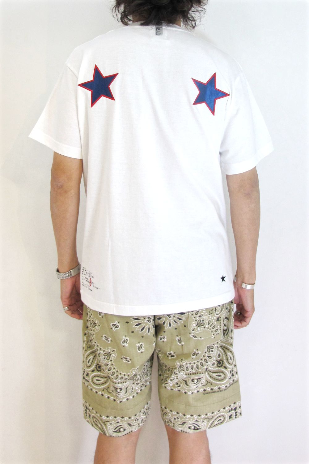 PRINT S/S TEE (WHITE) / アンライバルド コラボT