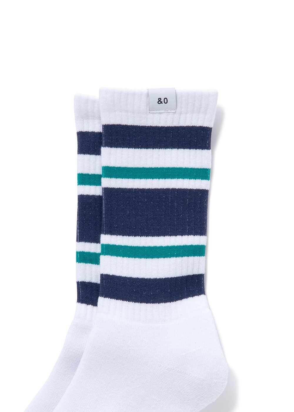 2 Pcs LINE SOCKS "LARRY" (NAVY) / 2パック ラインソックス