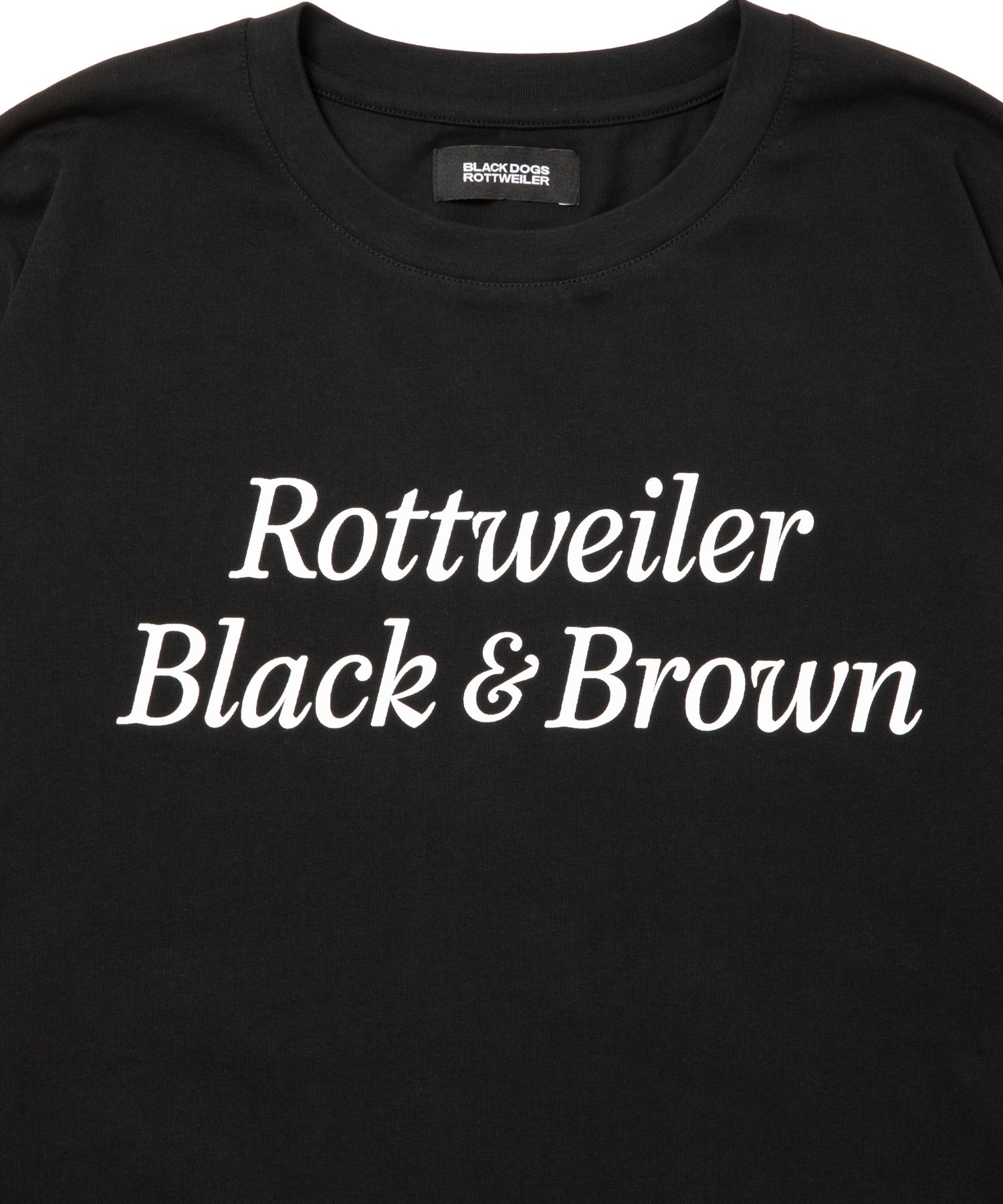 R9 B&B LS TEE (BLACK) /  オリジナル ロゴプリント ロングスリーブ Tシャツ