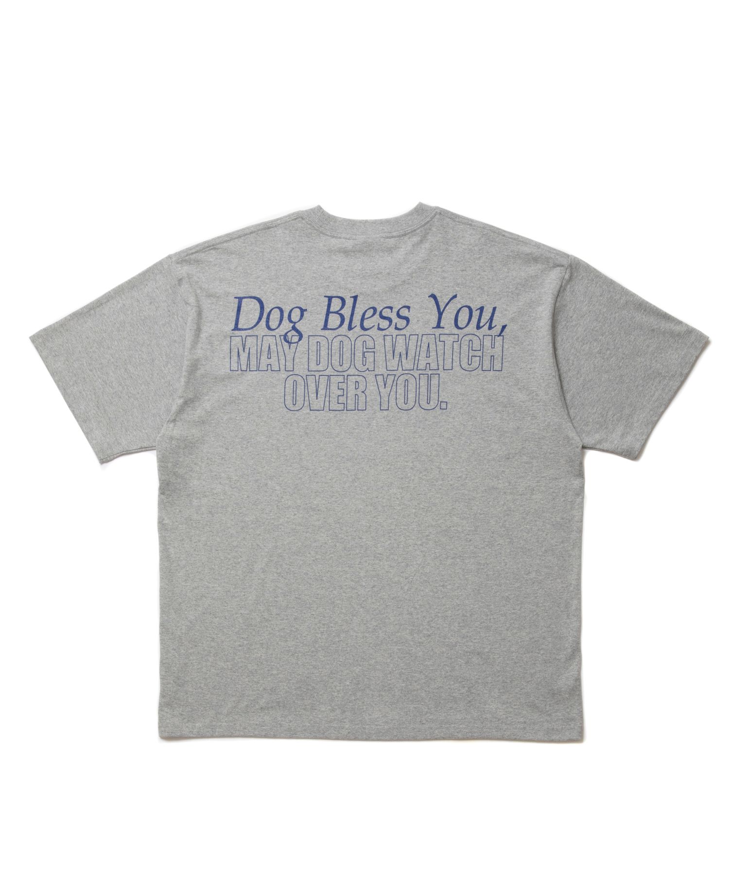 DOG PHOTO TEE (GRAY) / フォト プリント Tシャツ
