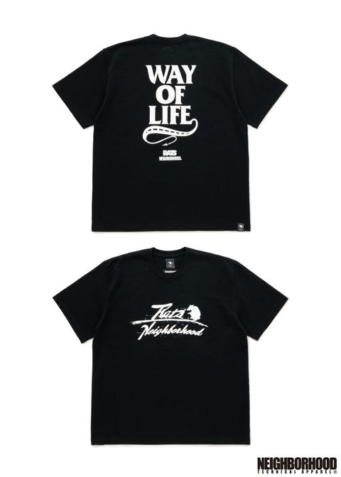20TH RATS x NH TEE (BLACK) / ラッツ 20周年記念 ×ネイバーフッド コラボレーション Tシャツ