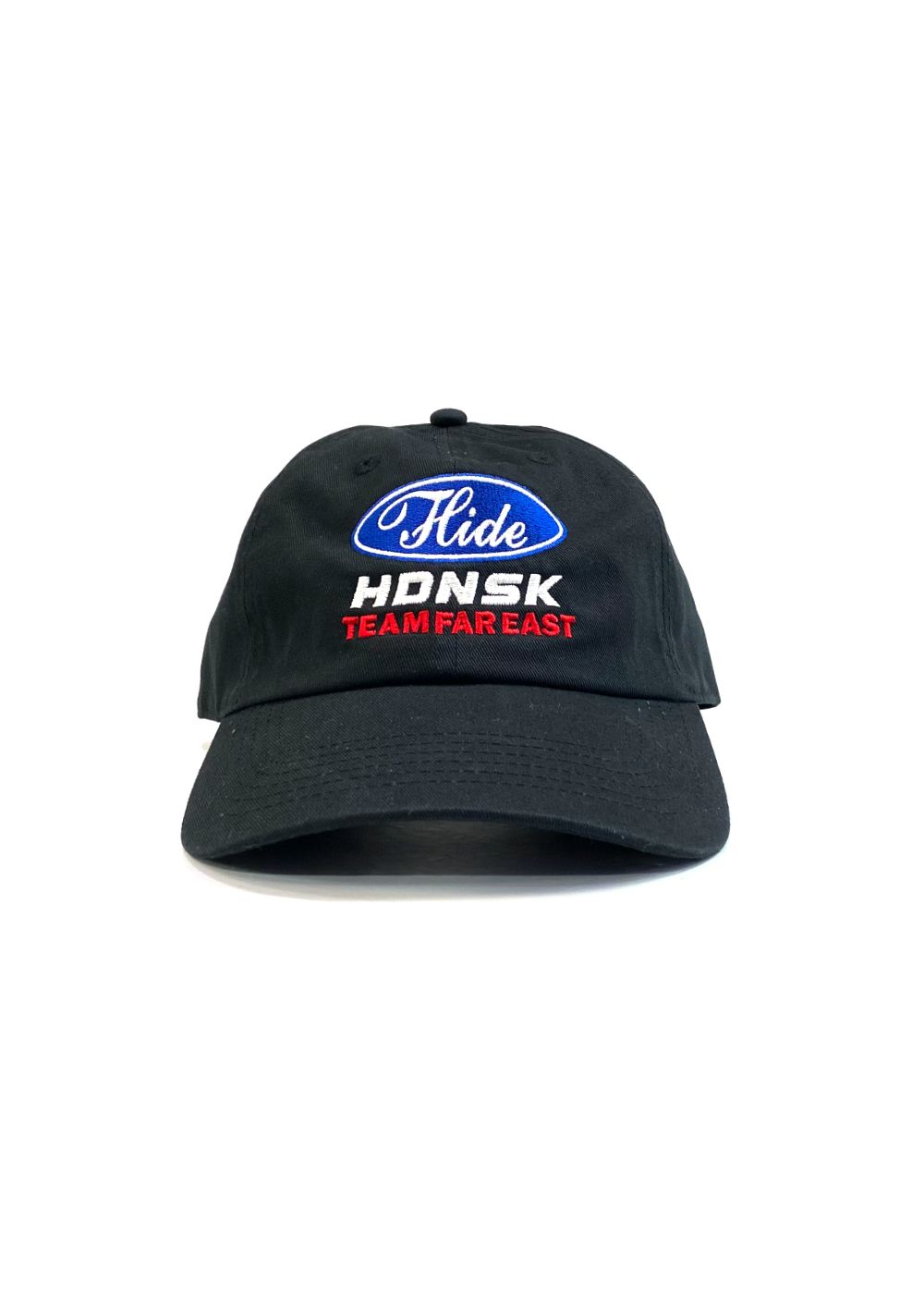 HDNSK CAP (BLACK) / 刺繍ロゴ ベースボールキャップ