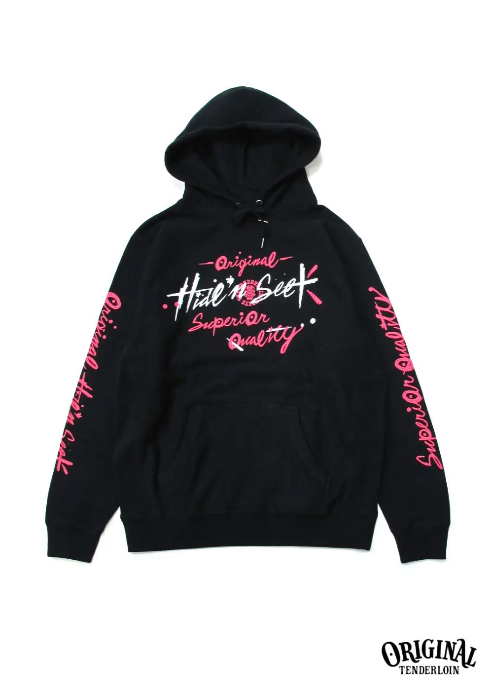 ×TENDERLOIN HOODED SWEATSHIRT-1 (BLACK) / テンダーロイン コラボスウェットパーカー