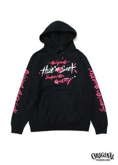 ×TENDERLOIN HOODED SWEATSHIRT-1 (BLACK) / テンダーロイン コラボスウェットパーカー