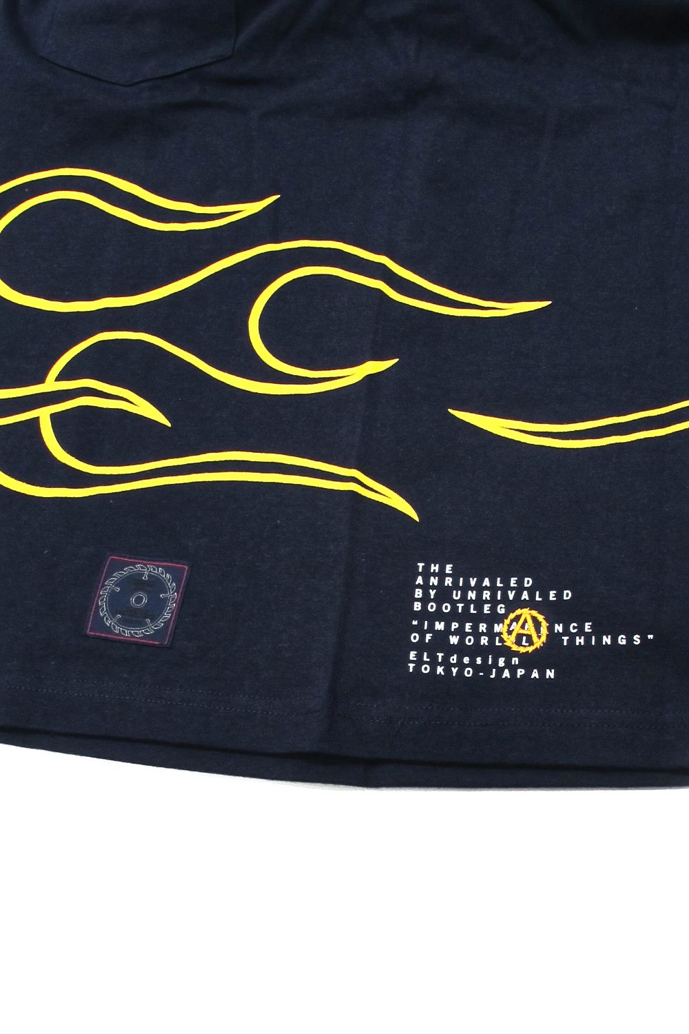 PRINT S/S TEE (NAVY) / アンライバルド コラボT